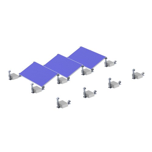 Ballasted solar mounts system